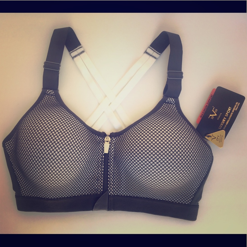 Versace molded cup sports bra